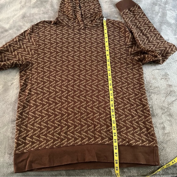 Urban Outfitters character hero All Over bird print brown hoodie - Picture 4 of 7